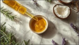 diluting essential oils with carrier oils