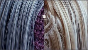 effects on gray roots and lightened hair