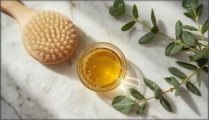 exfoliating the scalp for better hydration