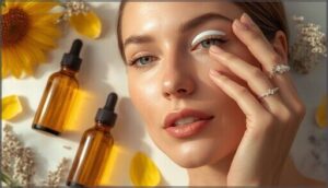 eye cream and optional face oils