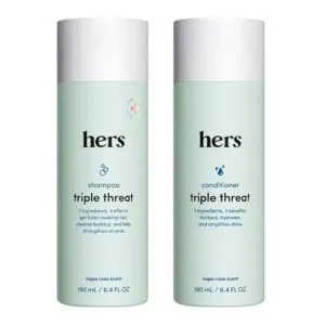 hers Triple Threat Shampoo and B09R6NM5MW