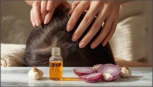 how to apply onion garlic oil for hair growth how to apply onion garlic oil for hair growth