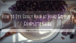 how to dye curly hair at home