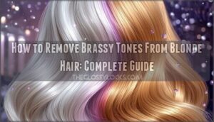how to remove brassy tones from blonde hair