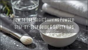 how to use magic shaving powder