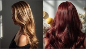 lightening dyed vs. natural hair lightening dyed vs. natural hair