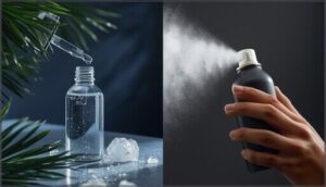 liquid vs. foam formulations