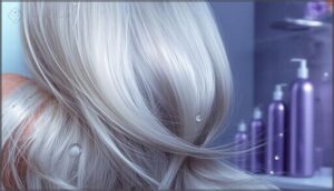 maintaining bright, brass-free blonde hair