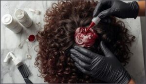 mixing and applying color evenly mixing and applying color evenly