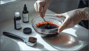 mixing and applying dye safely