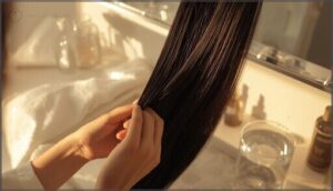 monitoring hair response and adjusting routine monitoring hair response and adjusting routine