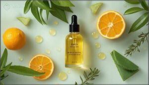 natural astringents (witch hazel, bergamot oil) natural astringents (witch hazel, bergamot oil)