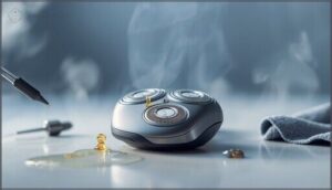 oiling rotary shavers