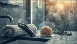 pre-shaving preparation and trimming