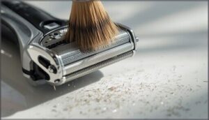 removing loose hairs