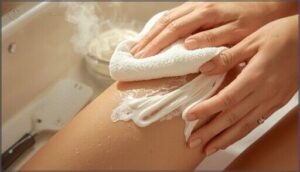 removing the paste and hair