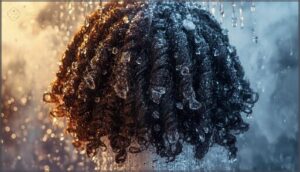 rinsing thoroughly and styling rinsing thoroughly and styling