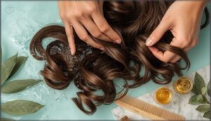 scrunching and finger-combing methods scrunching and finger-combing methods