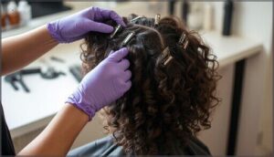 sectioning and preparing hair sectioning and preparing hair
