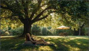 seeking shade during outdoor activities seeking shade during outdoor activities