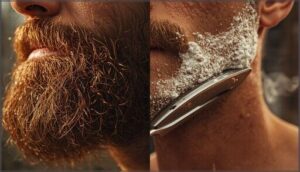 shaving after long-term beard growth shaving after long-term beard growth