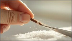 sliding and popping nits off hair sliding and popping nits off hair