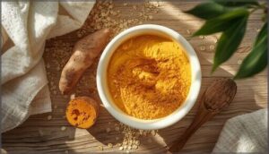 turmeric oat face mask for brightening turmeric oat face mask for brightening