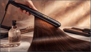 using a flat iron with temperature control using a flat iron with temperature control