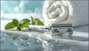 using a sharp, clean razor using a sharp, clean razor