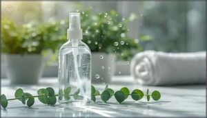 using distilled water between washes using distilled water between washes