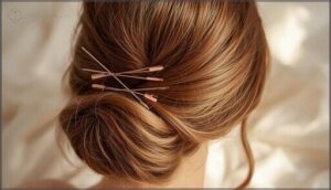 using french hair pins for damage-free updos using french hair pins for damage-free updos