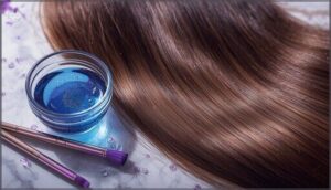 using semi-permanent toner or gloss using semi-permanent toner or gloss