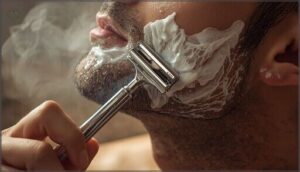 using short, gentle strokes using short, gentle strokes