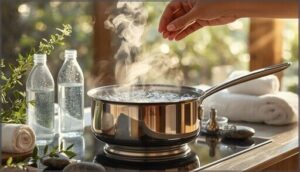 warming distilled water for hair washing warming distilled water for hair washing