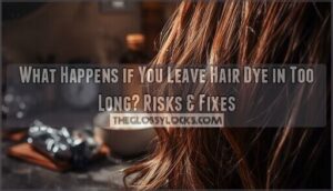 what happens if you leave hair dye in too long