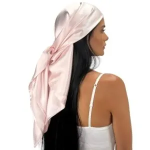 100% Mulberry Silk Head Scarf B089WLC6Q4