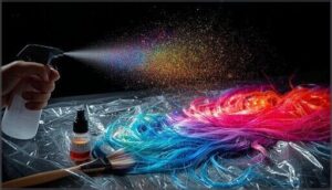 acrylic ink spray method acrylic ink spray method