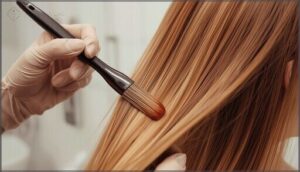 apply dye in thin, even sections apply dye in thin, even sections