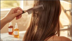 apply leave-in conditioner or smoothing serum apply leave-in conditioner or smoothing serum