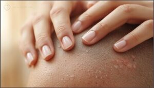 avoiding further irritation and scratching avoiding further irritation and scratching