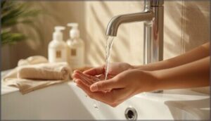 avoiding over-washing and scrubbing avoiding over-washing and scrubbing