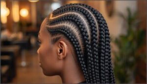 basic straight-back cornrows basic straight-back cornrows