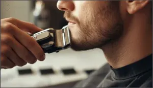 blending the sideburns and cheeks blending the sideburns and cheeks