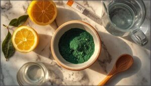 choosing mixing liquids (water, lemon juice) choosing mixing liquids (water, lemon juice)