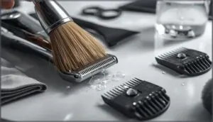 cleaning the trimmer and blades cleaning the trimmer and blades