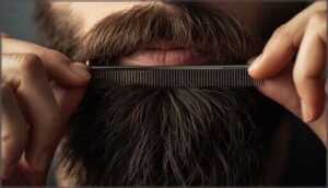 dividing your beard into three equal strands dividing your beard into three equal strands