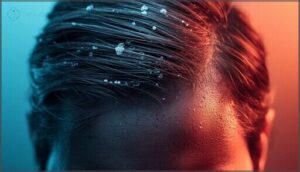 dryness, itchiness, and flaking dryness, itchiness, and flaking