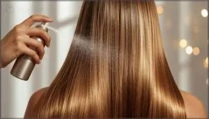 finish with shine spray or glossing mist finish with shine spray or glossing mist