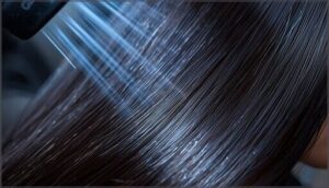 finishing with a cool shot for shine finishing with a cool shot for shine