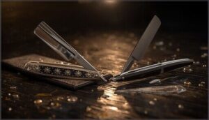 folding vs. straight handle designs folding vs. straight handle designs